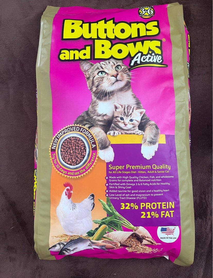 Button and new arrivals bows kitten