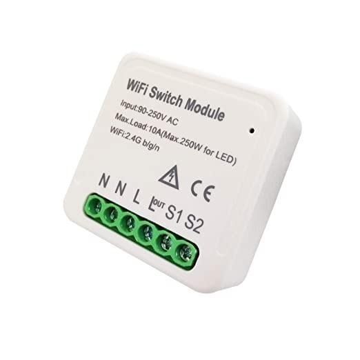 Ripley - RELÉ MINI INTERRUPTOR SIMPLE 9/24 TUYA WIFI ALEXA & GOOGLE