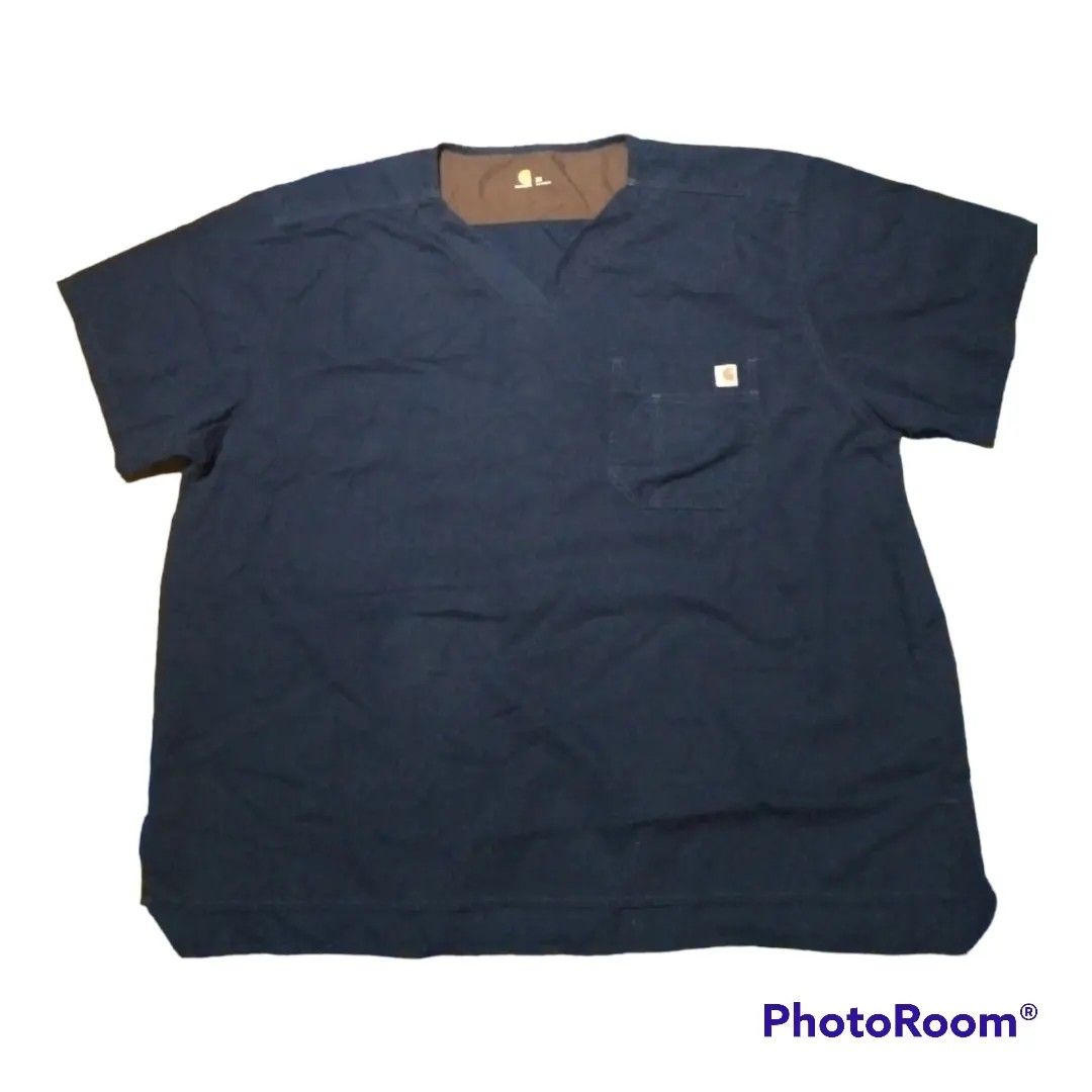 Carhartt Mens Top Scrub Suit (Category: Medical Supplies & Tools) located in Tacloban City. Submitted by thrift500waray (Listing ID 1211371864, Image 2). Description: Carhartt Mens Top Scrub Suit Size: 2XL Dimes: Front- 29x27.5 Back- 30x27.5 Color rate: 9/10 Excellent condition 650 + sf ➡️SWIPE TO SEE DETAILS. Please note that item/s are thrifted/pre-loved so manage your expectations..