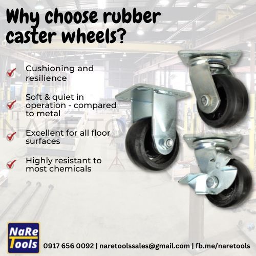 CASTER WHEELS Heavy Duty Caster (Rubber, Nylon, PU), Commercial