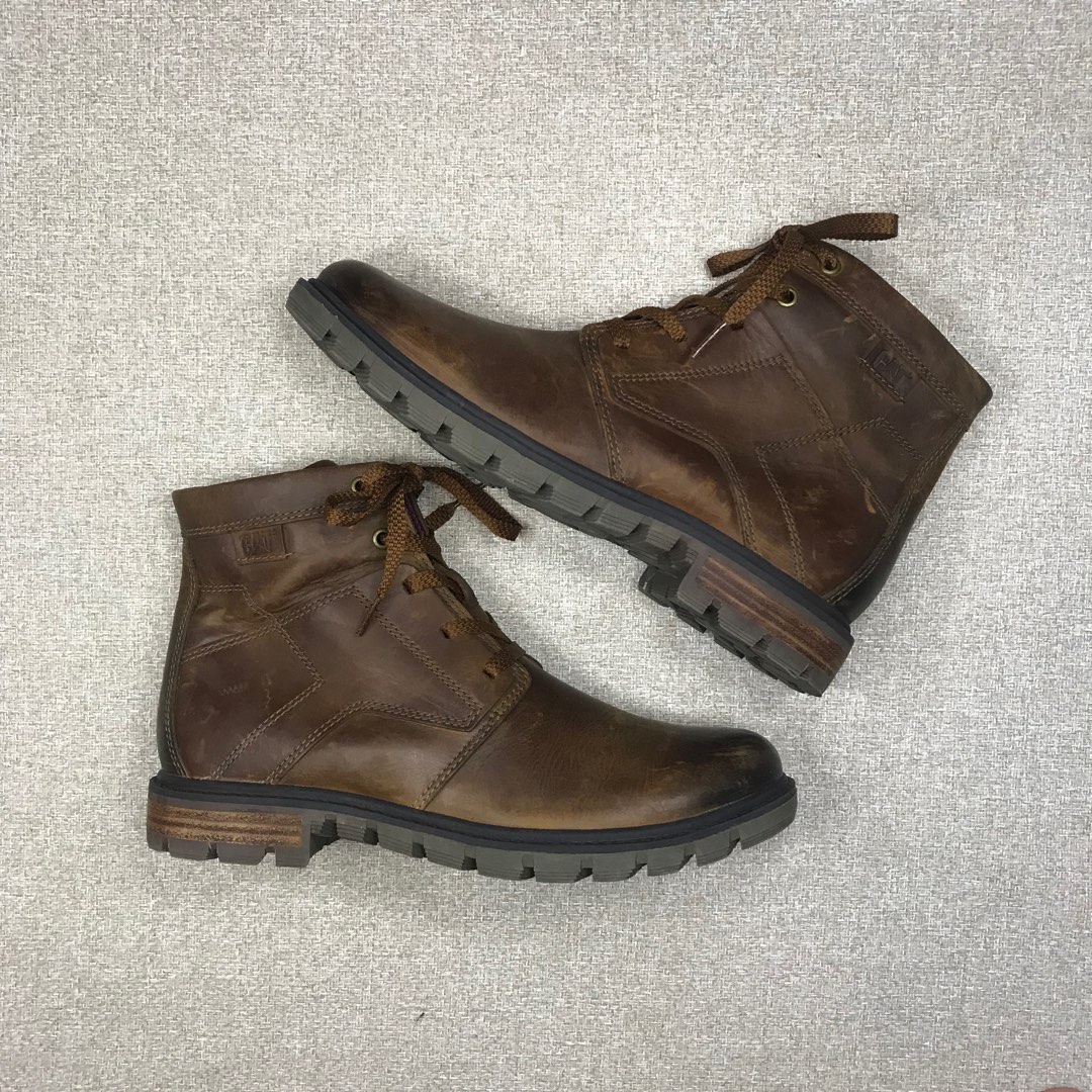 CATERPILLAR BOOTS BROWN, Men's Fashion, Footwear, Boots on Carousell