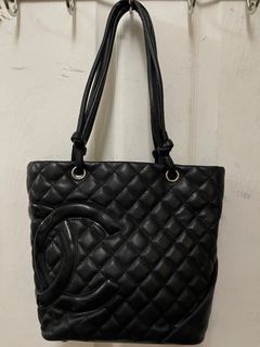 Chanel black leather bag small