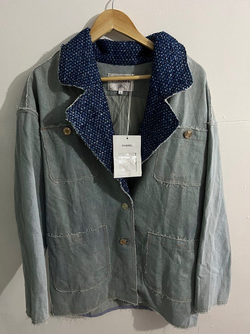 denim chanel sneakers