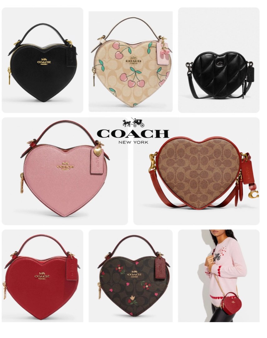 Coach heart quilted, Women's Fashion, Bags & Wallets, Cross-body Bags on  Carousell