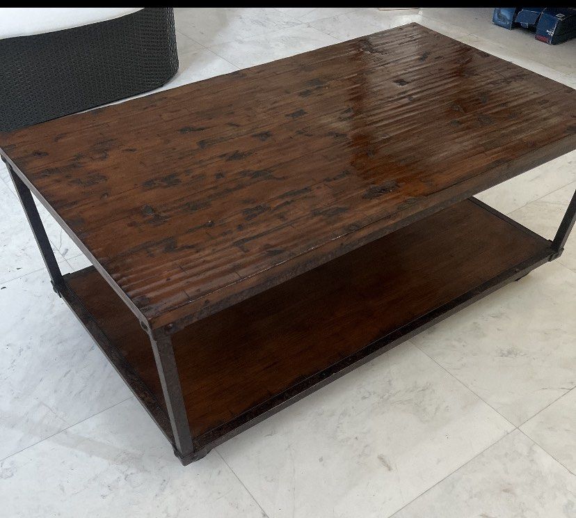 Coffee Table antique solid wood, Furniture & Home Living, Furniture
