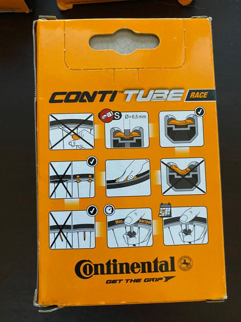 Continental Race 28 700C Inner Tube 42mm valve Sports Equipment