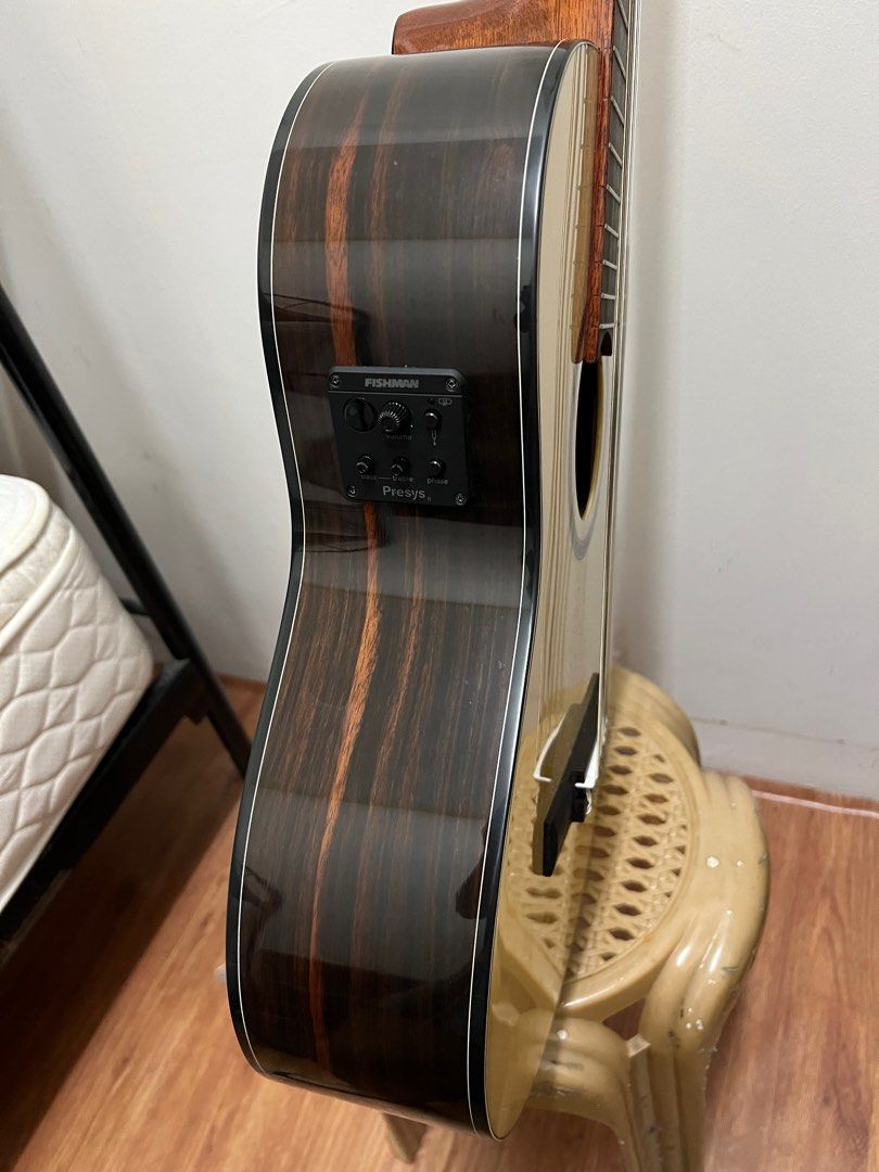 Cort AC160CF-NAT Classical Guitar w/Bag, Natural Gloss, Hobbies & Toys ...
