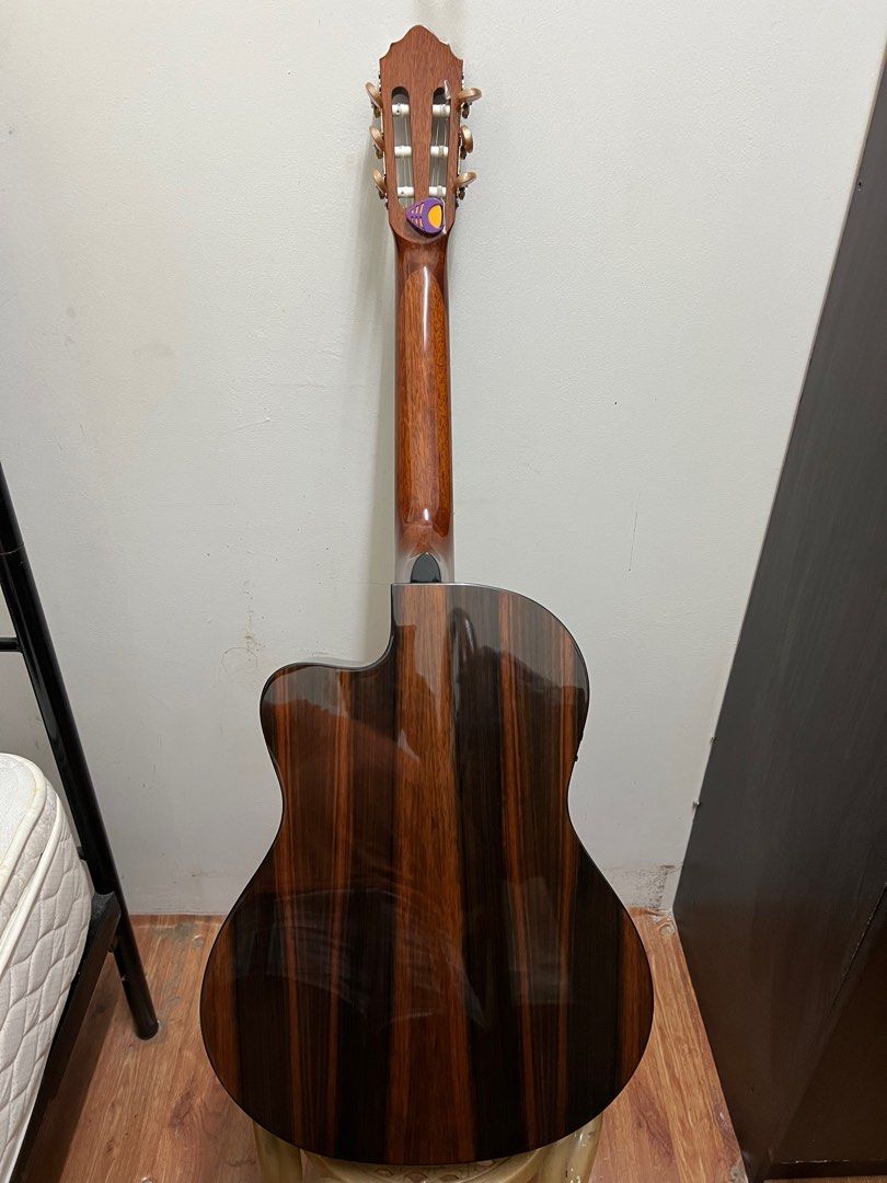 Cort AC160CF-NAT Classical Guitar w/Bag, Natural Gloss, Hobbies & Toys ...
