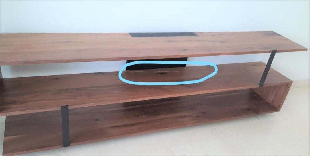 Crate & Barrel TV console entertainment unit, Furniture & Home Living