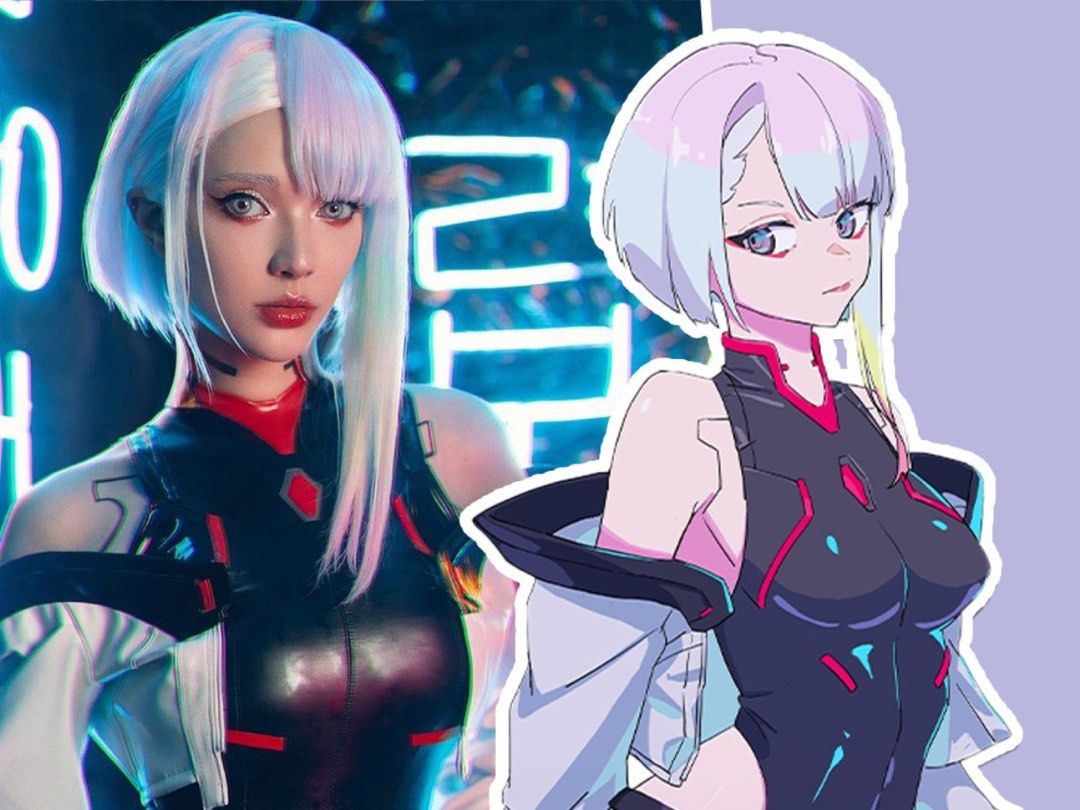Cyberpunk Lucy cosplay wig, Beauty & Personal Care, Hair on Carousell