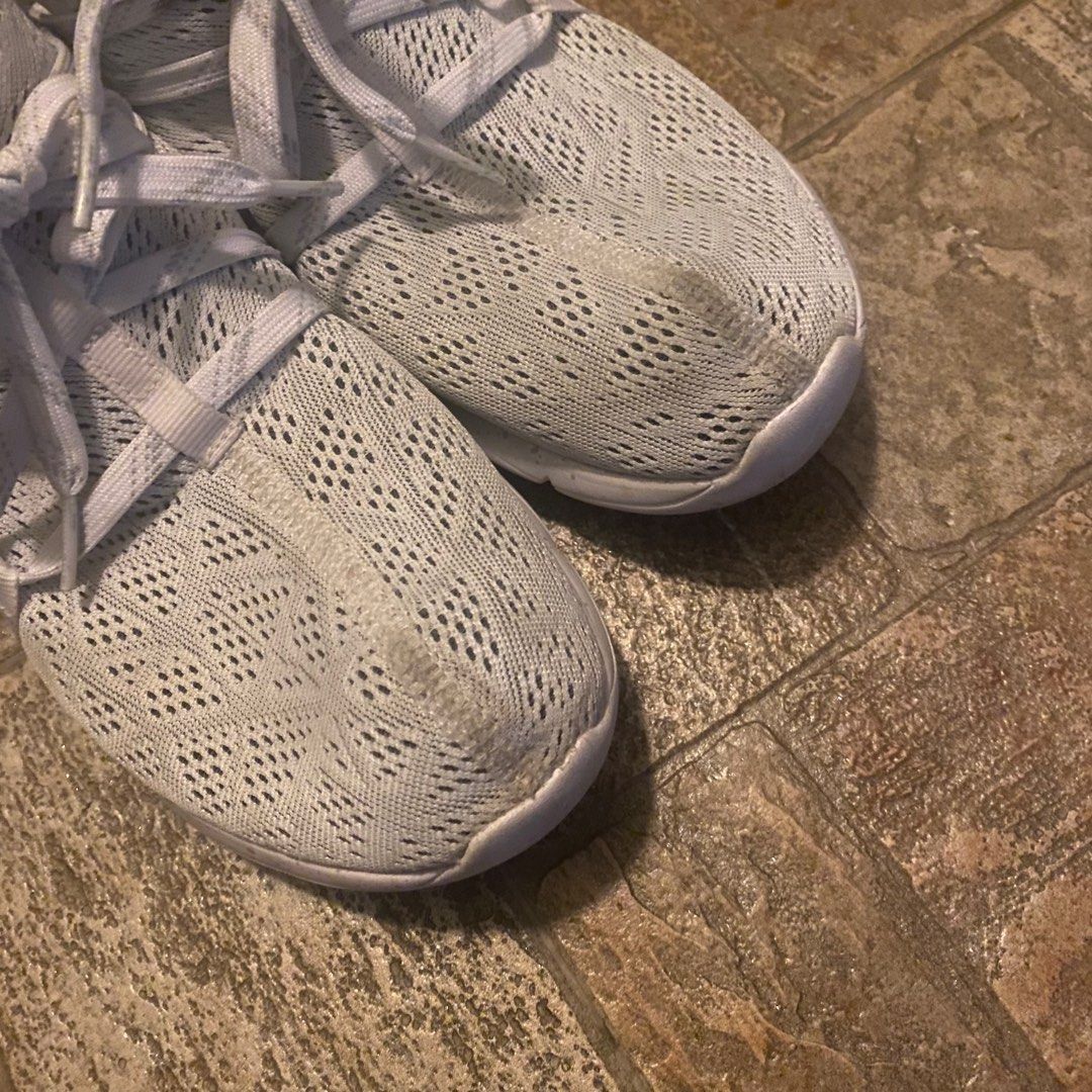 decathlon white walking running shoes for school, Women's Fashion