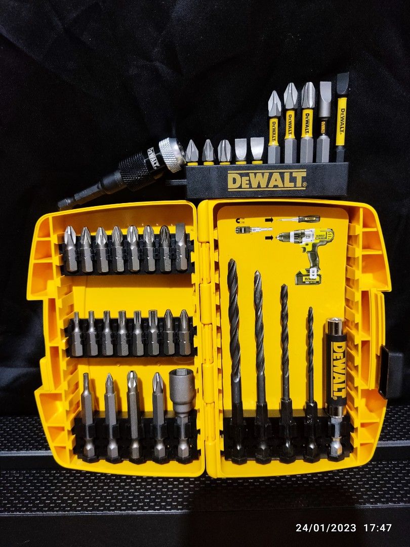 DEWALT DRIVER and DRILL BIT SET, Furniture & Home Living, Home