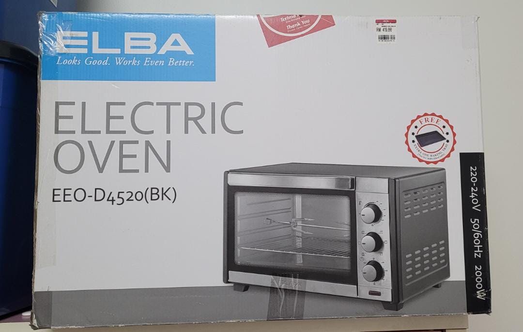 Elba Electric Oven, TV & Home Appliances, Kitchen Appliances, Ovens