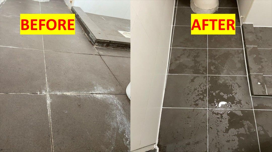 Epoxy grouting flooring tiles direct contractor bathroom renovation hdb