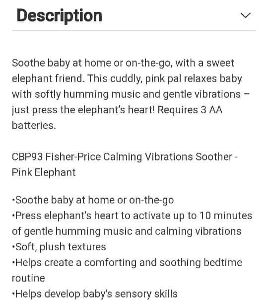 Fisher Price Calming Vibrations Soother, Babies & Kids, Nursing