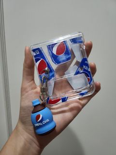 FLASH SALE Samsung Galaxy ZFlip4 Clear Hard Case - Phone casing - Pepsi Cola pattern with charm