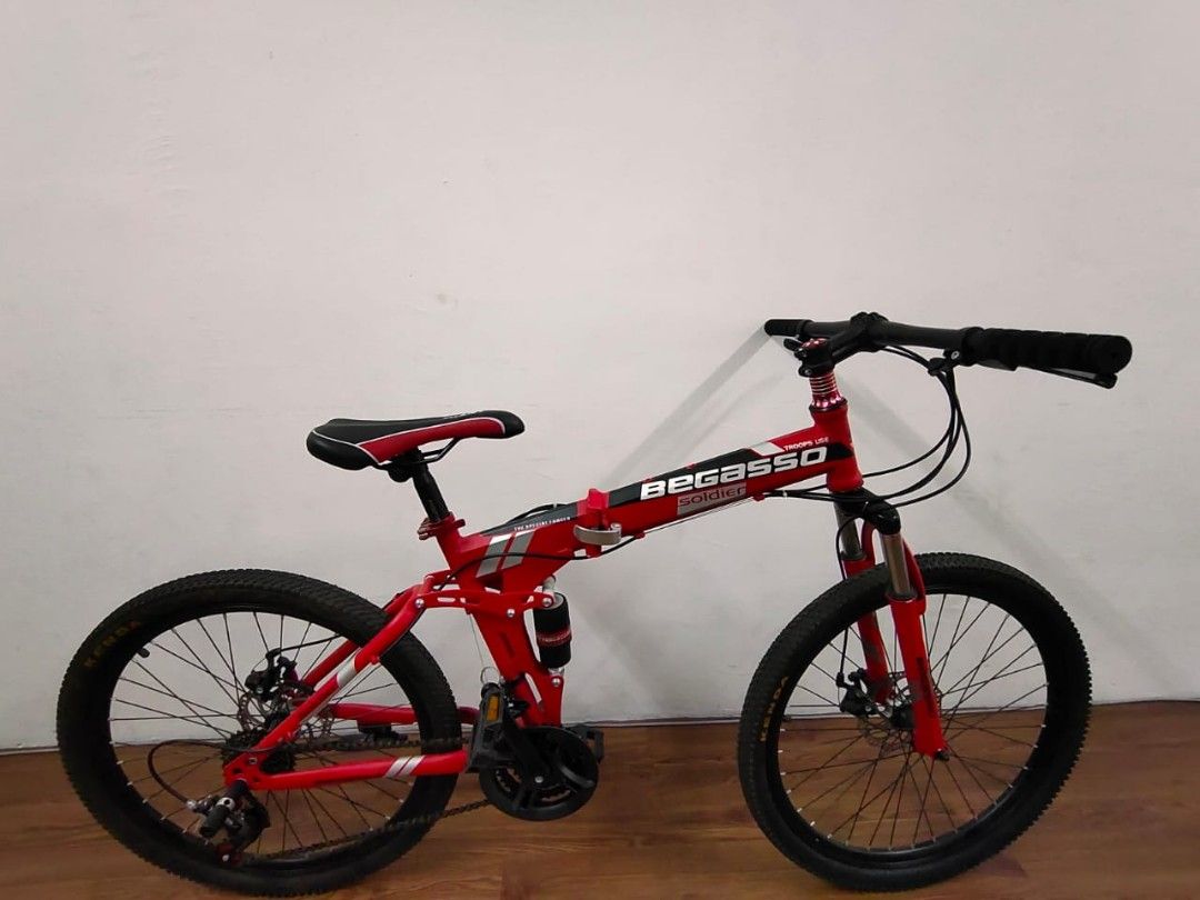 Foldable MTB Bicycle Begasso Soldier 24 inch with 7 speed Shimano Shifter