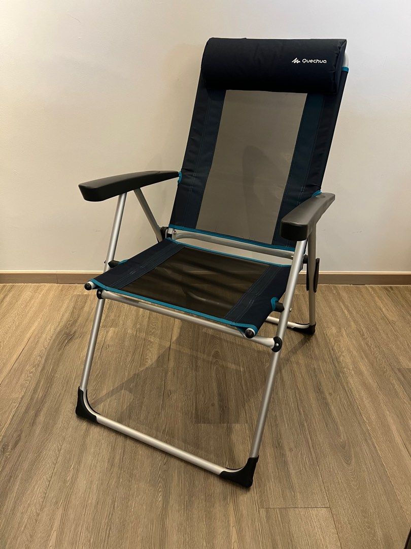 Foldable Reclining Camping Chair, Furniture & Home Living, Outdoor Furniture on Carousell