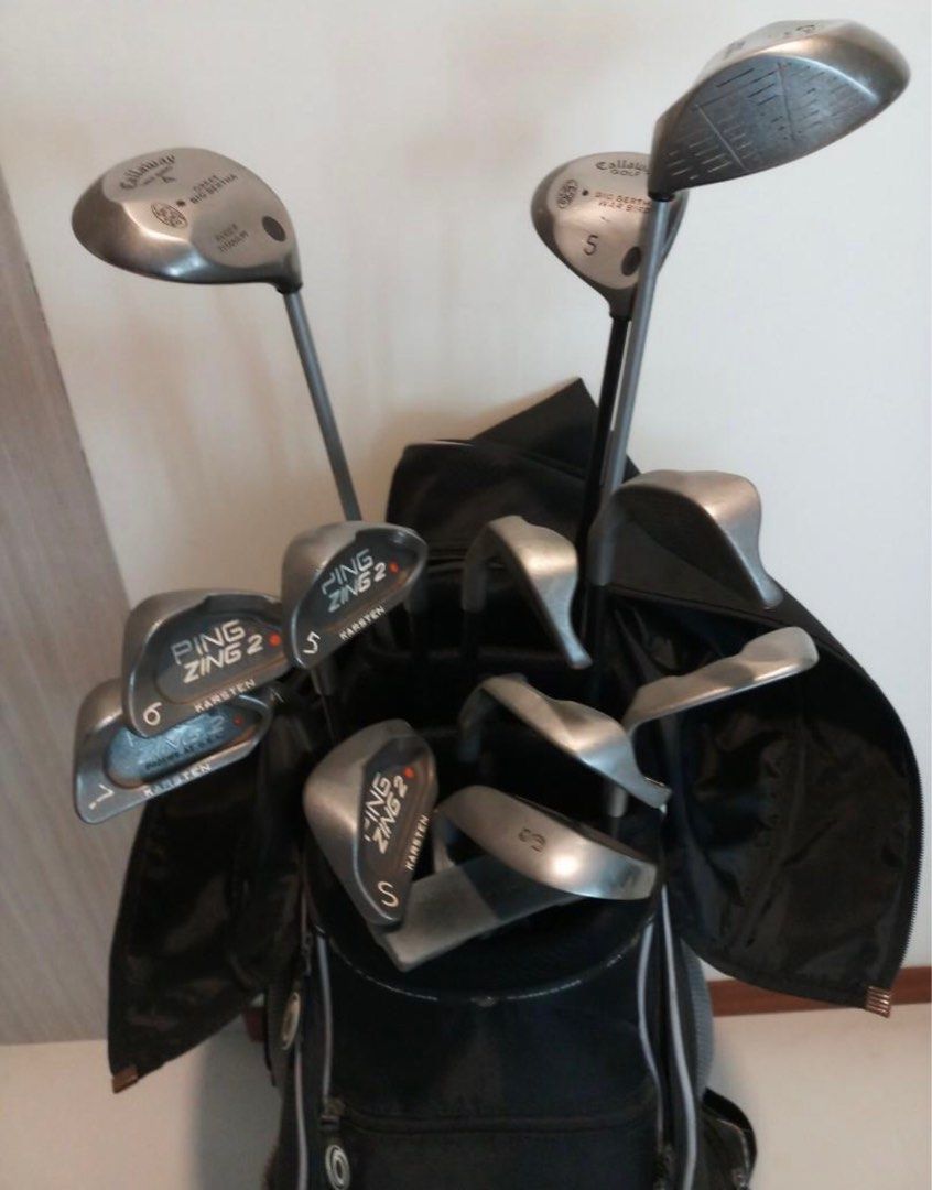 Full set golf clubs set Ping Zing 2 & Callaway Woods, Sports