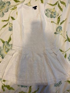 Gap white dress embroided styled dress aged 4