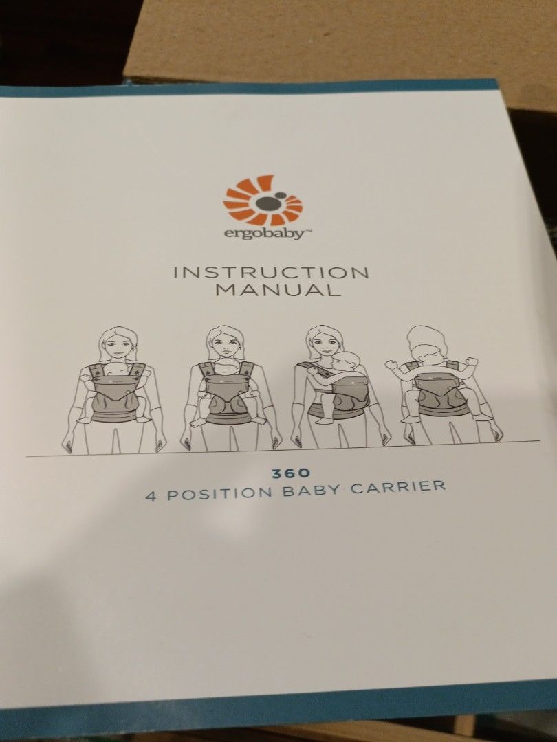 Ergobaby 360 4 position deals baby carrier instructions