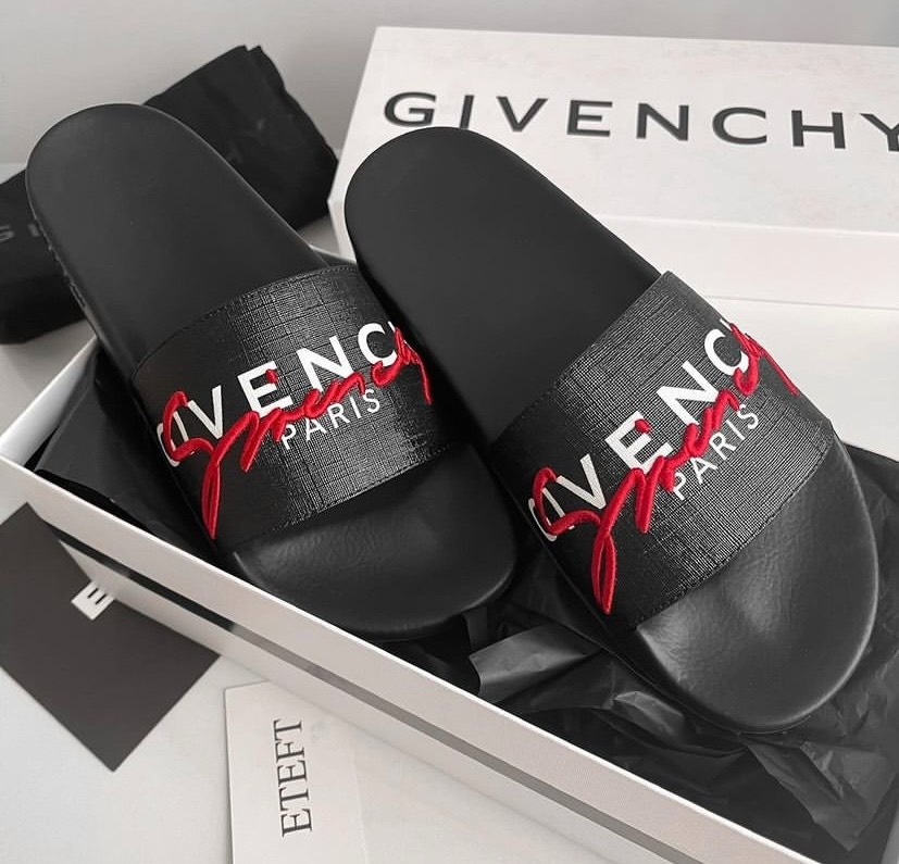 Givenchy Slides, Men's Fashion, Footwear, Flipflops and Slides on Carousell