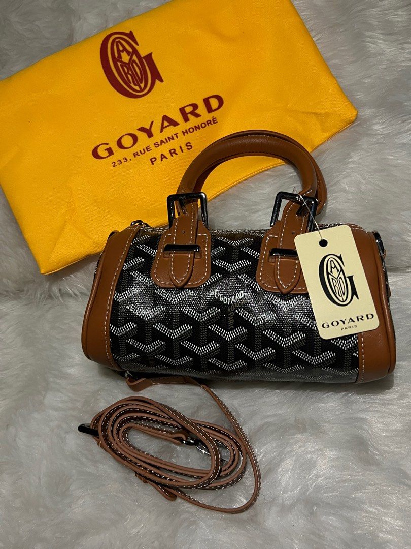 Goyard Croisiere Coated Canvas Mini Top Handle Shoulder Bag