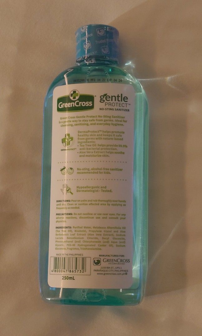 Green Cross Gentle Protect NoSting Sanitizer, Beauty & Personal Care