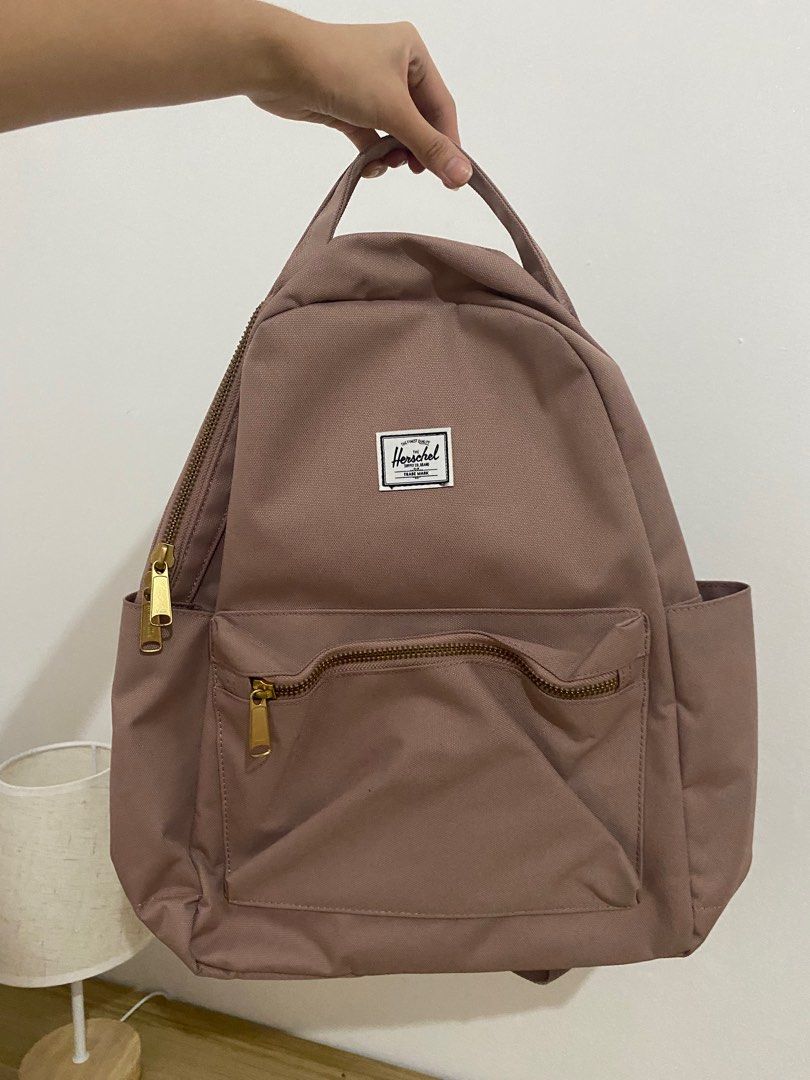 Herschel nova mid ash rose Women s Fashion Bags Wallets Backpacks on Carousell