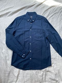 H&M Button-Down Long Sleeve Shirt (Thick Fabric)