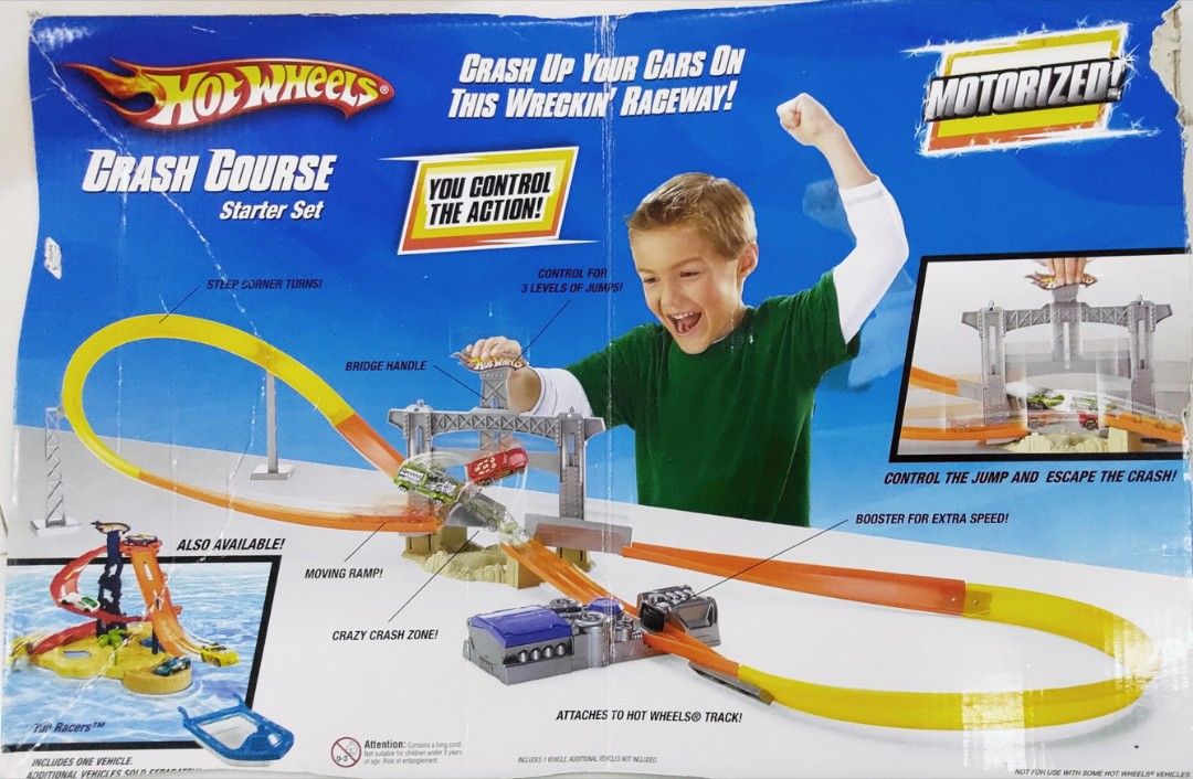 Hot wheels track crash course sales