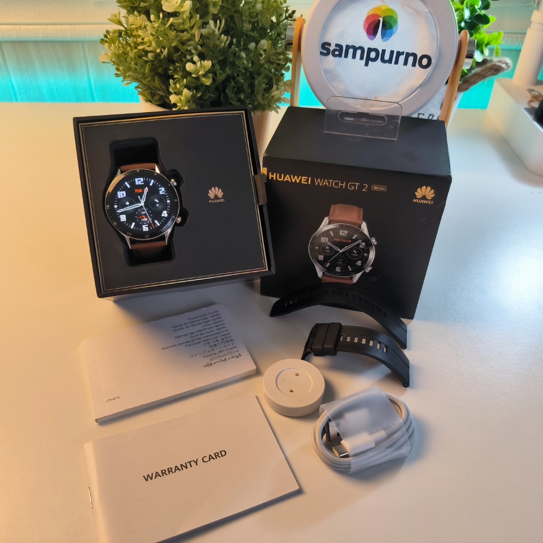 Huawei Watch GT 2 Classic Resmi Indonesia, Fesyen Pria, Jam Tangan di ...
