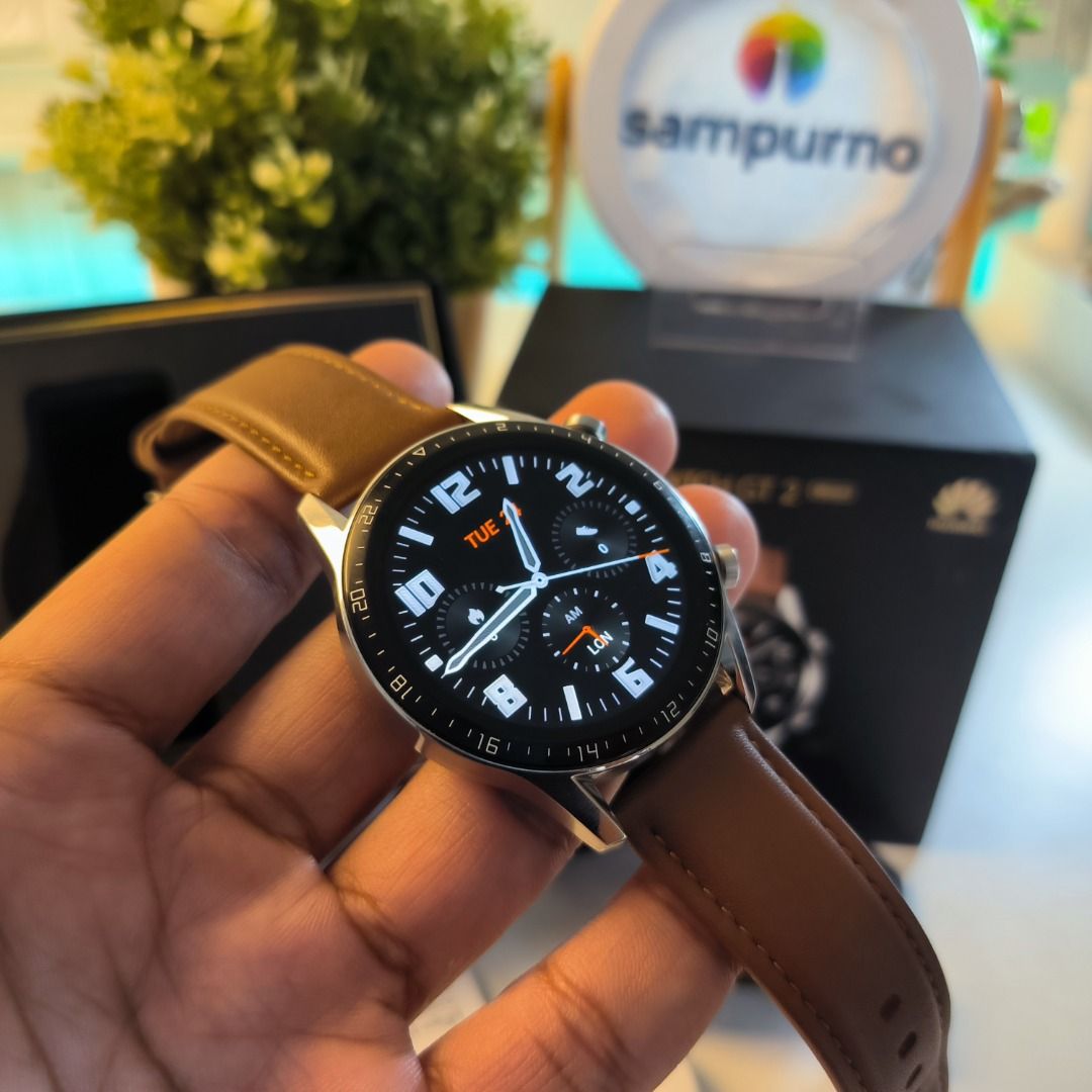 Huawei Watch GT 2 Classic Resmi Indonesia, Fesyen Pria, Jam Tangan di ...