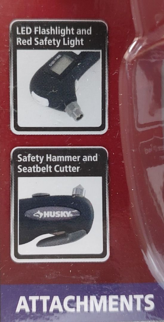 Husky Digital Tire Gauge Multitool NewUSA, Furniture & Home Living