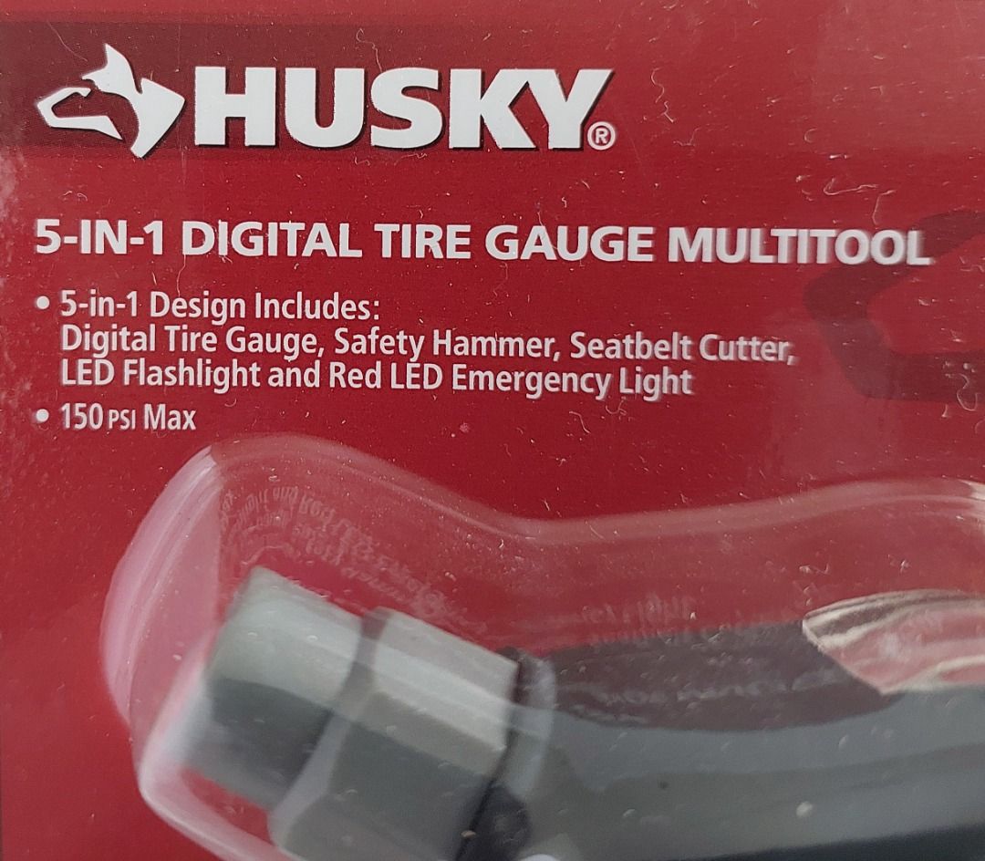 Husky Digital Tire Gauge Multitool NewUSA, Furniture & Home Living