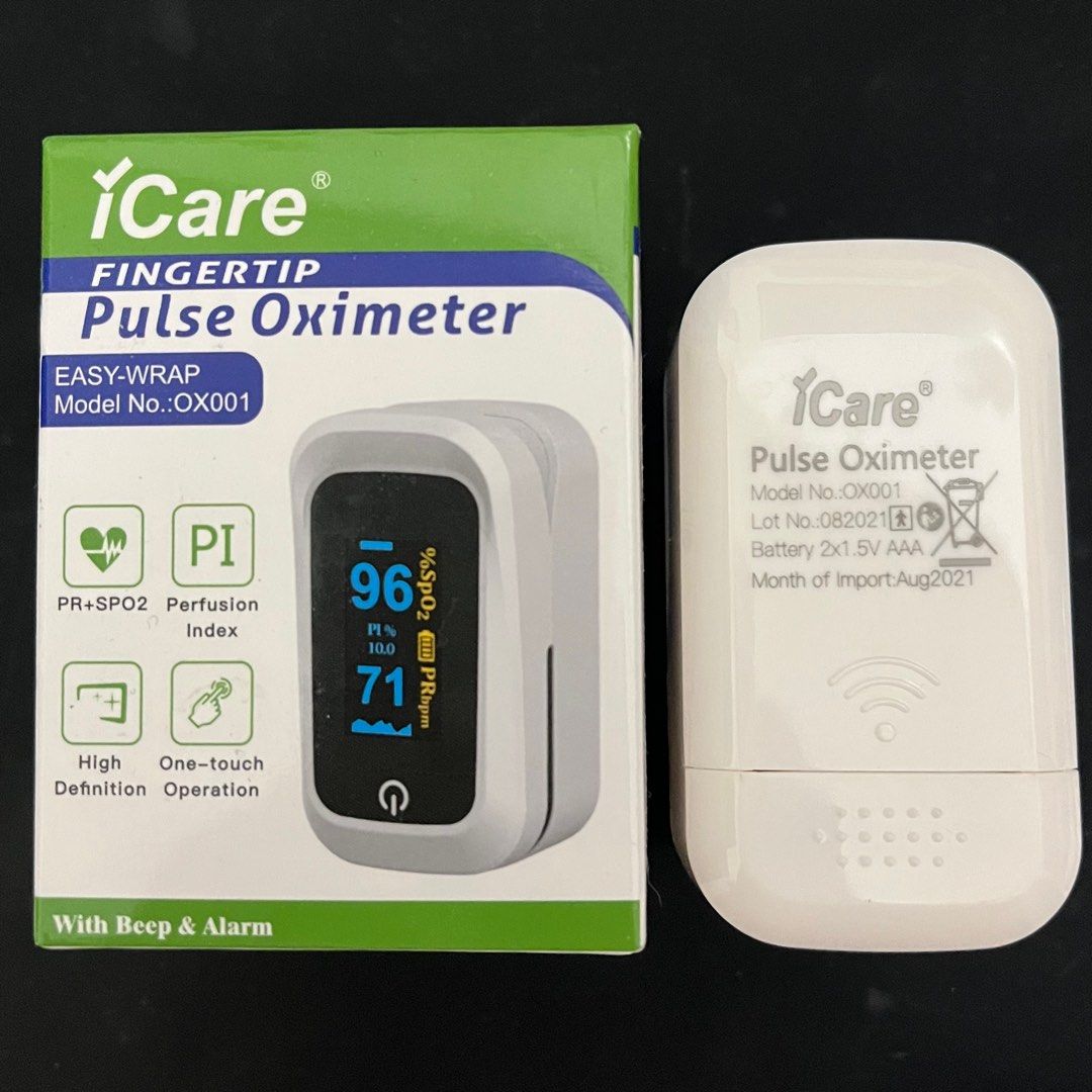 iCare Pulse Oximeter, Health & Nutrition, Health Monitors & Weighing