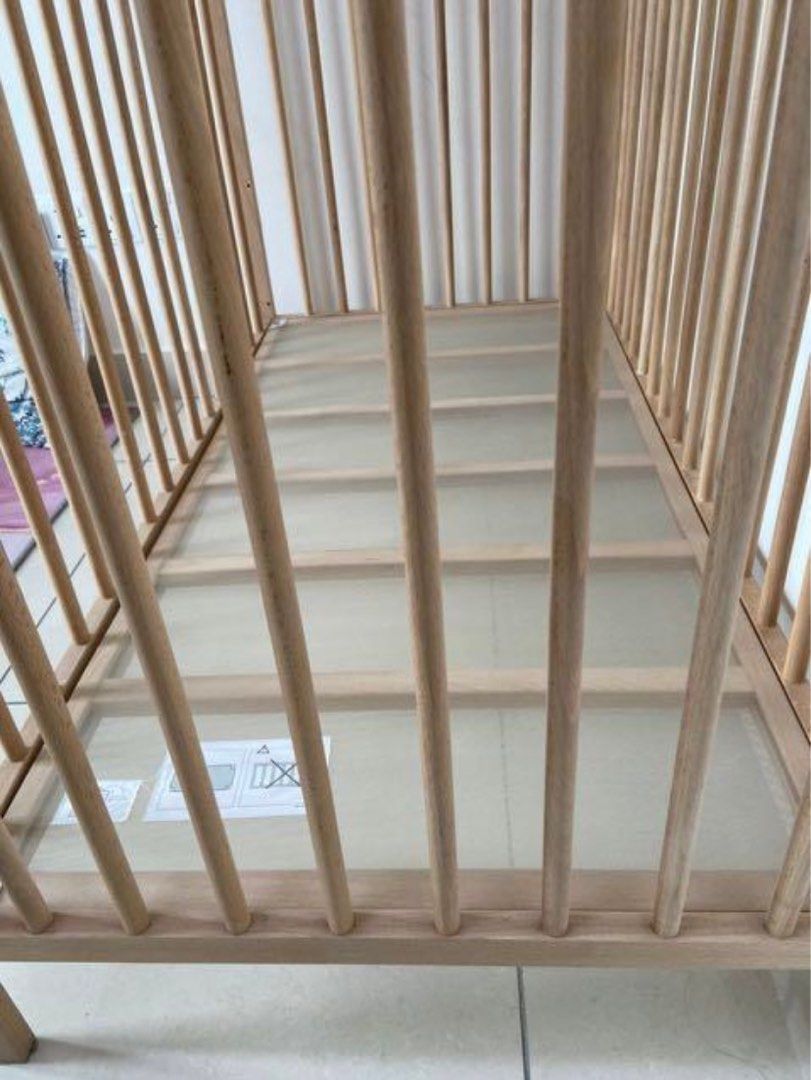 IKEA baby crib with bumper, Babies & Kids, Baby Nursery & Kids