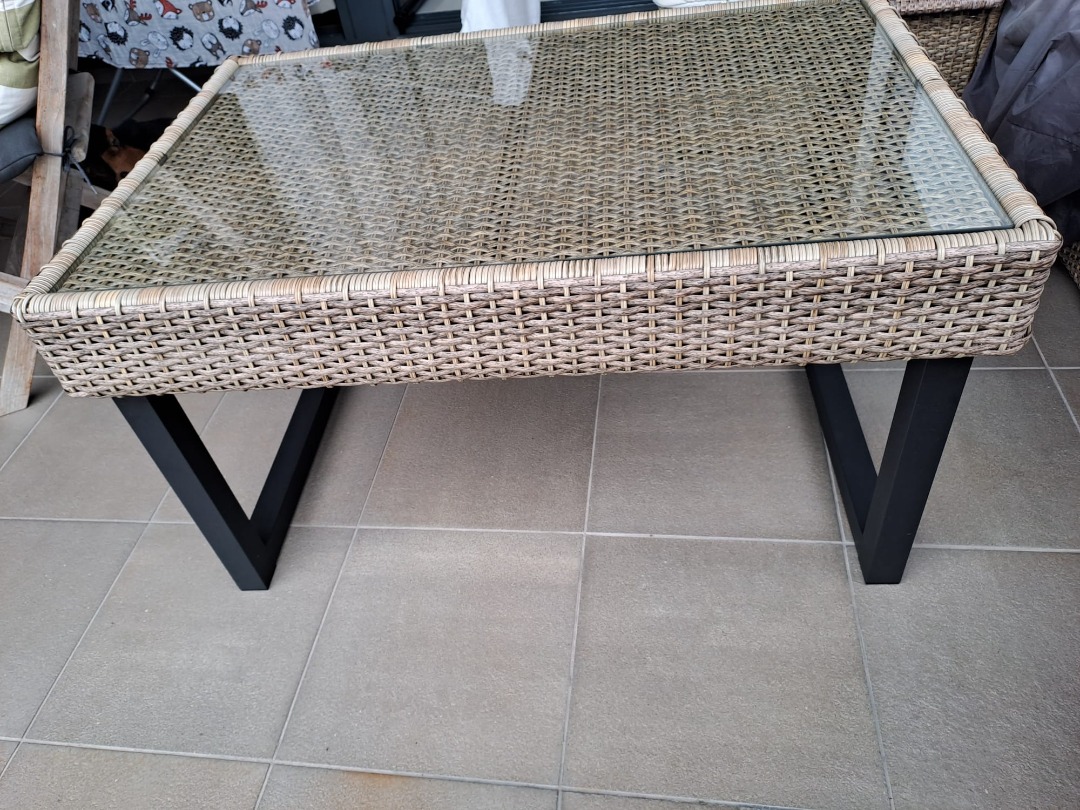 IKEA Solleron outdoor Coffee table, 92x62 cm, Furniture & Home Living