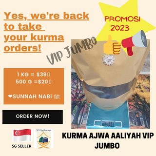[INSTOCK] Kurma AJWA Aaliyah JUMBO VIP Grade A - 1kg 🌴🕌 Collection item 3
