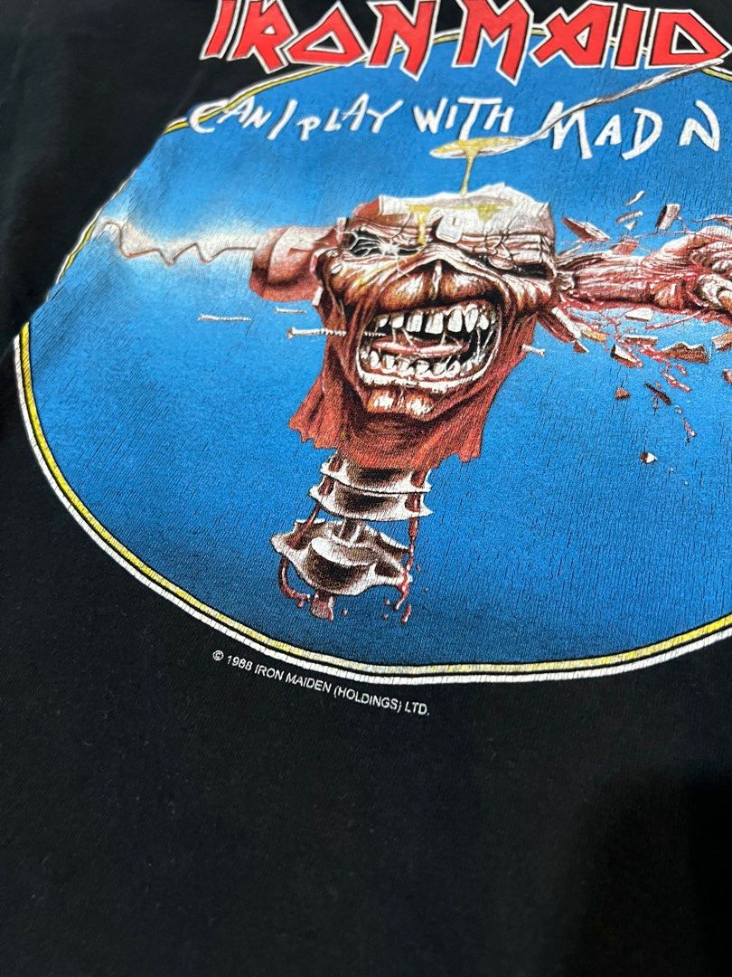 Iron maiden can i play 2025 with madness t shirt