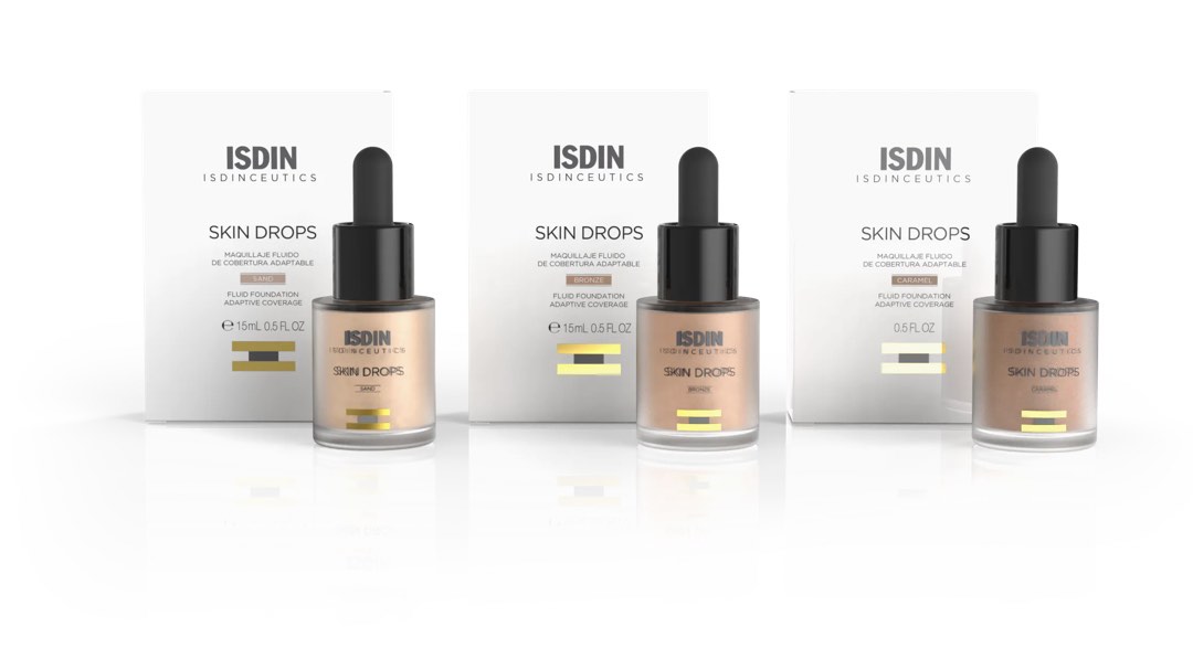 ISDIN Skin Drops, Face and Body Makeup Lightweight and High