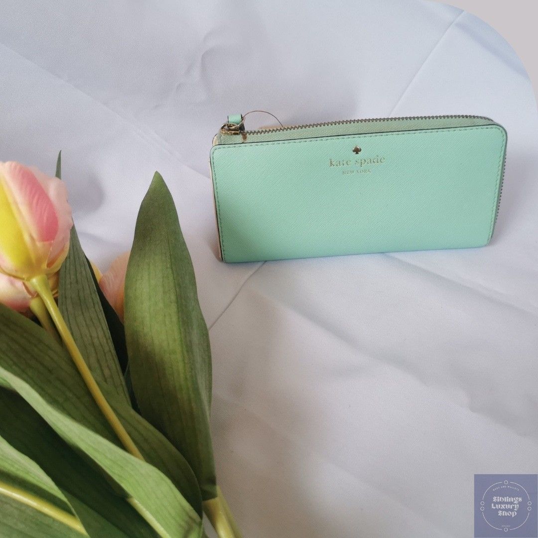 Kate spade sale mint green wallet