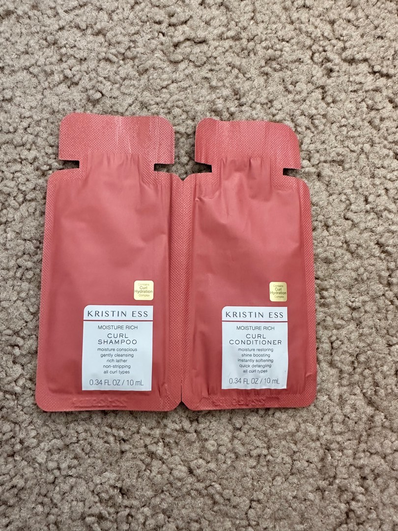 Kristin Ess Moisture Rich Curl Shampoo 10ml & Conditioner 10ml, Beauty