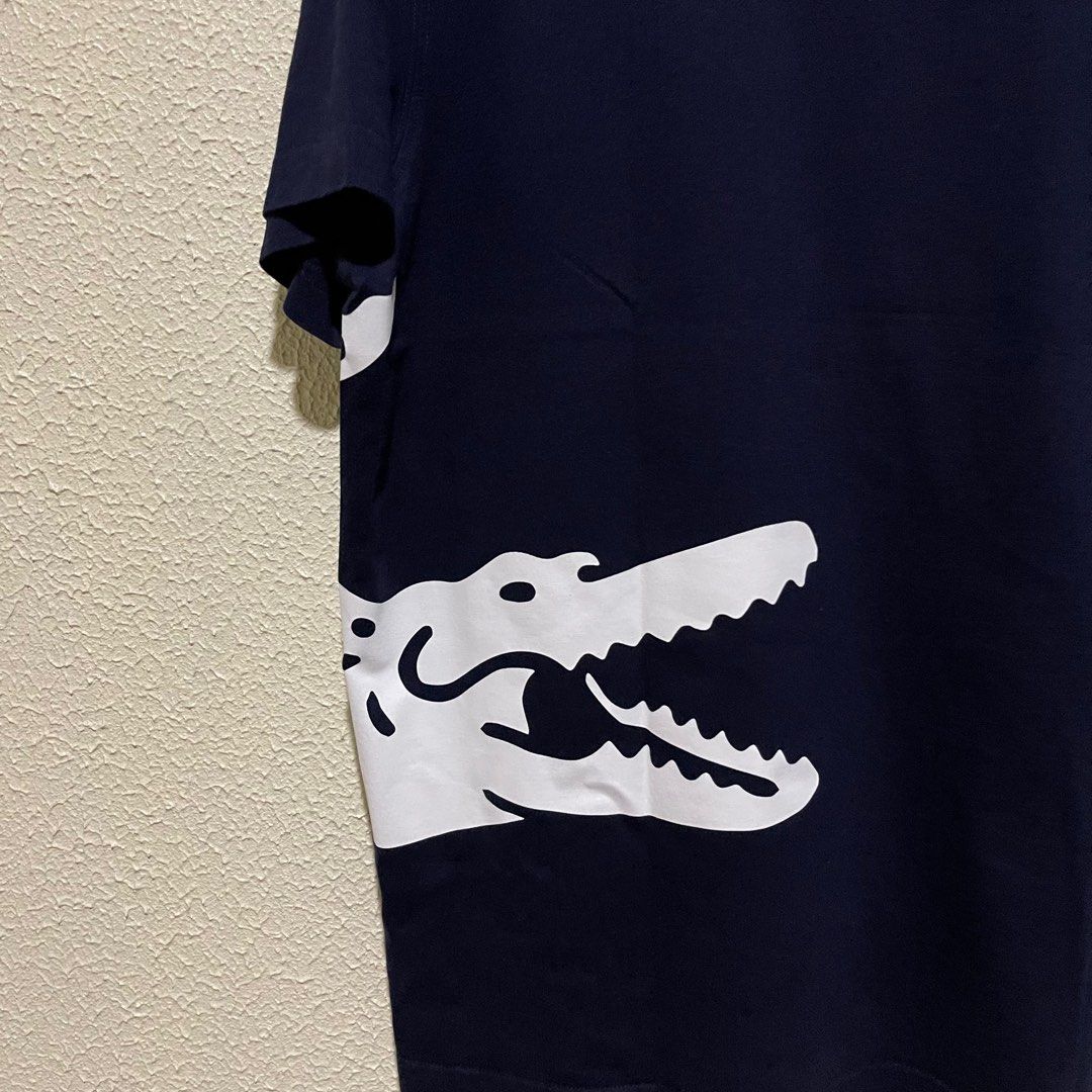 Lacoste Side Big Logo Crocs Shirt, Men's Fashion, Tops & Sets, Tshirts &  Polo Shirts on Carousell