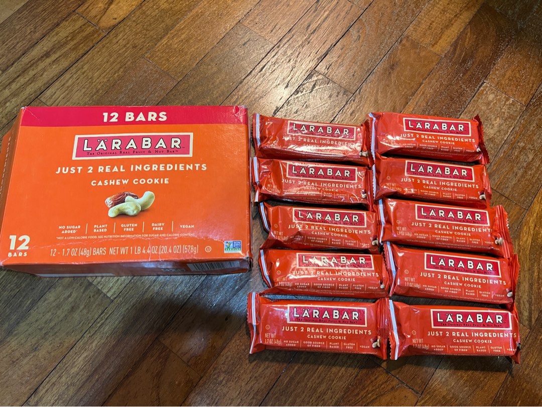Larabar cashew cookie (10 bars), Food & Drinks, Packaged & Instant
