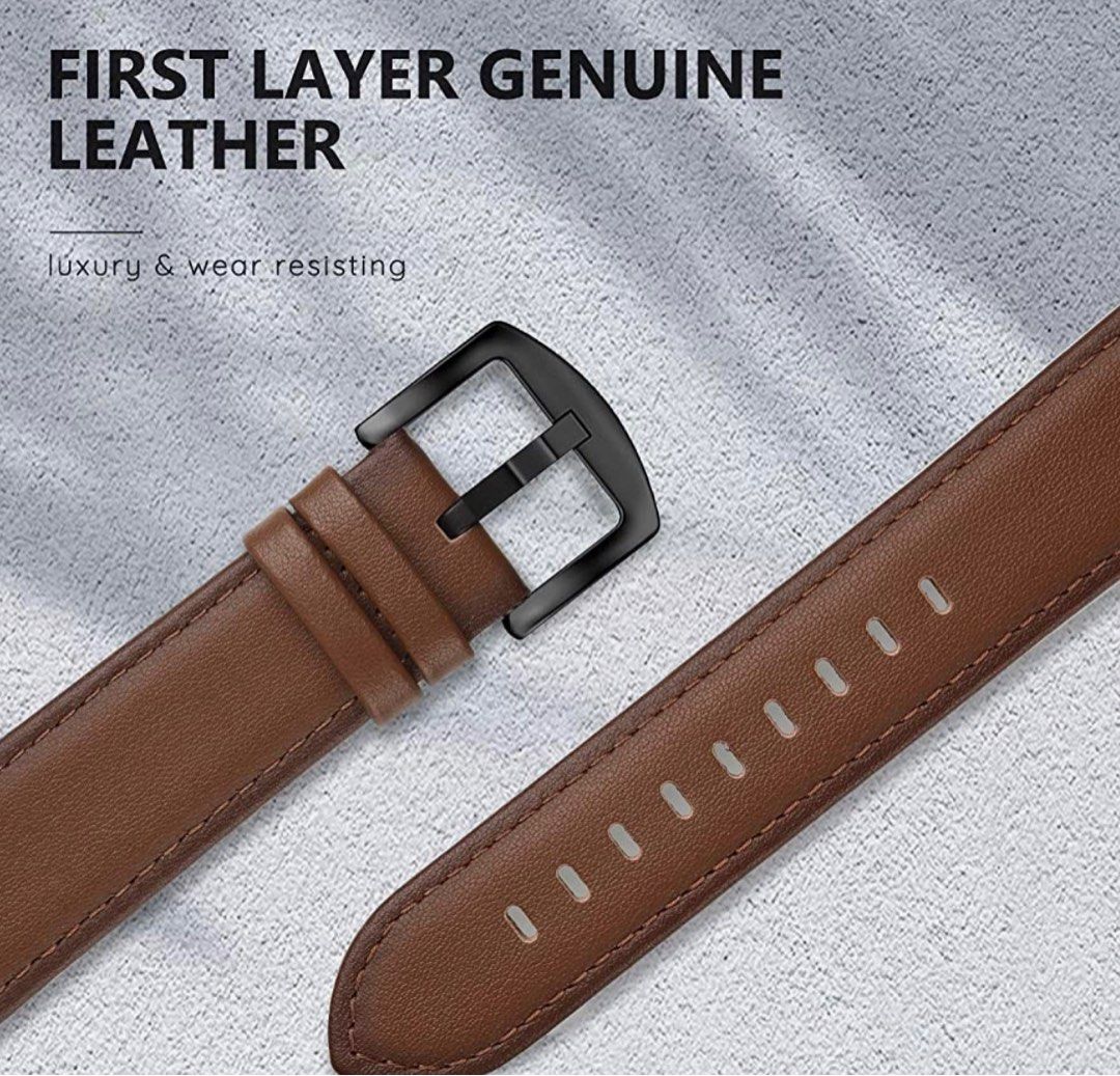Leather Band Compatible with Apple Watch Bands 45mm 42mm 44mm Men