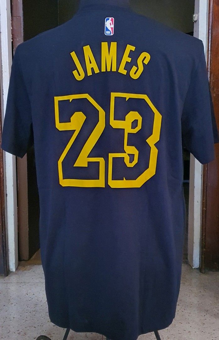 Nike LeBron James Black Los Angeles Lakers Name & Number Mamba T-Shirt