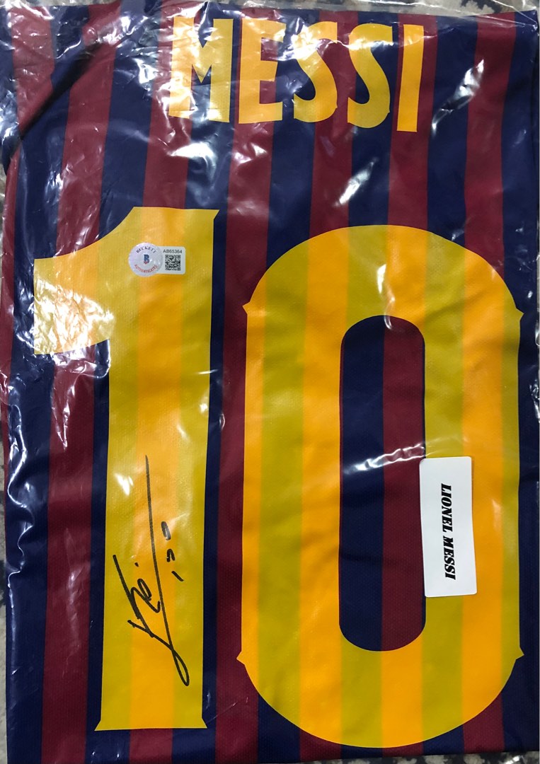 Lionel Messi Signed Barcelona Jersey Nike Beckett Authenticated