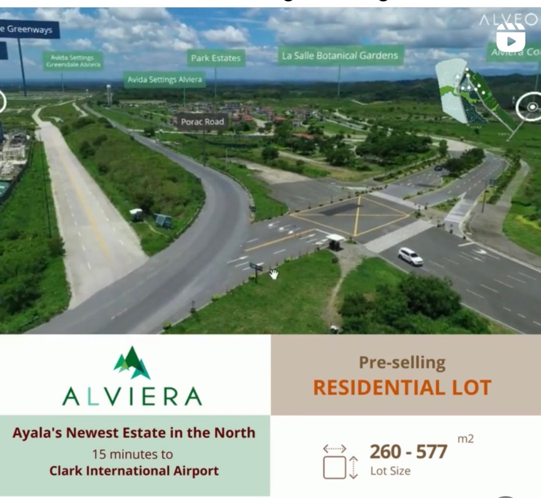 Lot for sale in Alviera Versala Corvia Montala Greenways Porac Pampanga