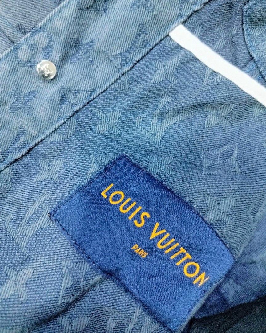 LOUIS VUITTON Denim Jacket with Monogram Pattern RM192M QJQ HHA20W
